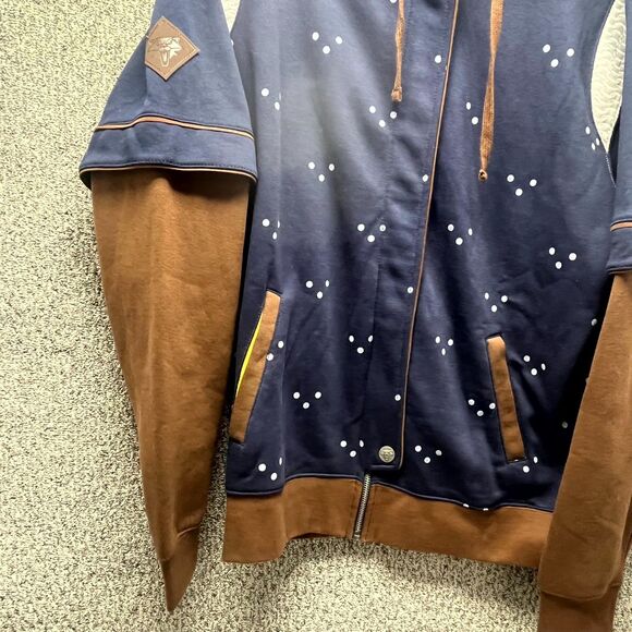 Designed By Jinx Hoodie Mens Large Blue Witcher Grandmaster Sweatshirt Full Zip - Picture 5 of 16